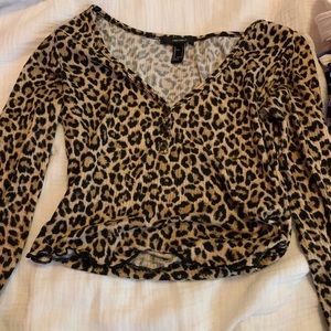 cheetah print/ long sleeve